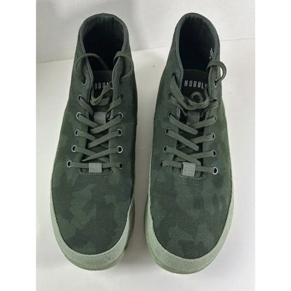 NoBull Forest Camo Canvas Mid Trainer Sneakers Green Shoes Men's 13 Rare HTF - Picture 15 of 15